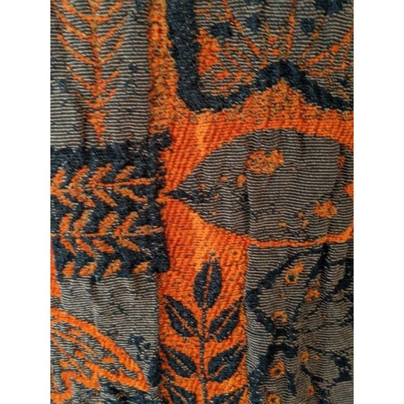 Womens Vintage CMC Tapestry 3 Button Blazer Size Large Fall Autumn Leaf Jacquard - Picture 6 of 11